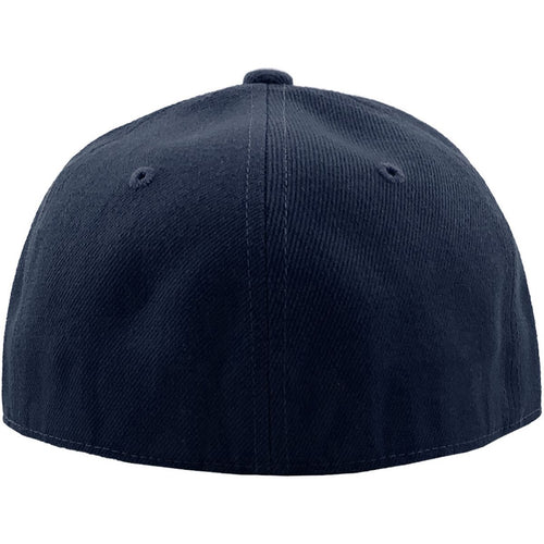 Navy Blue - Structured and Fitted Baseball Cap back view