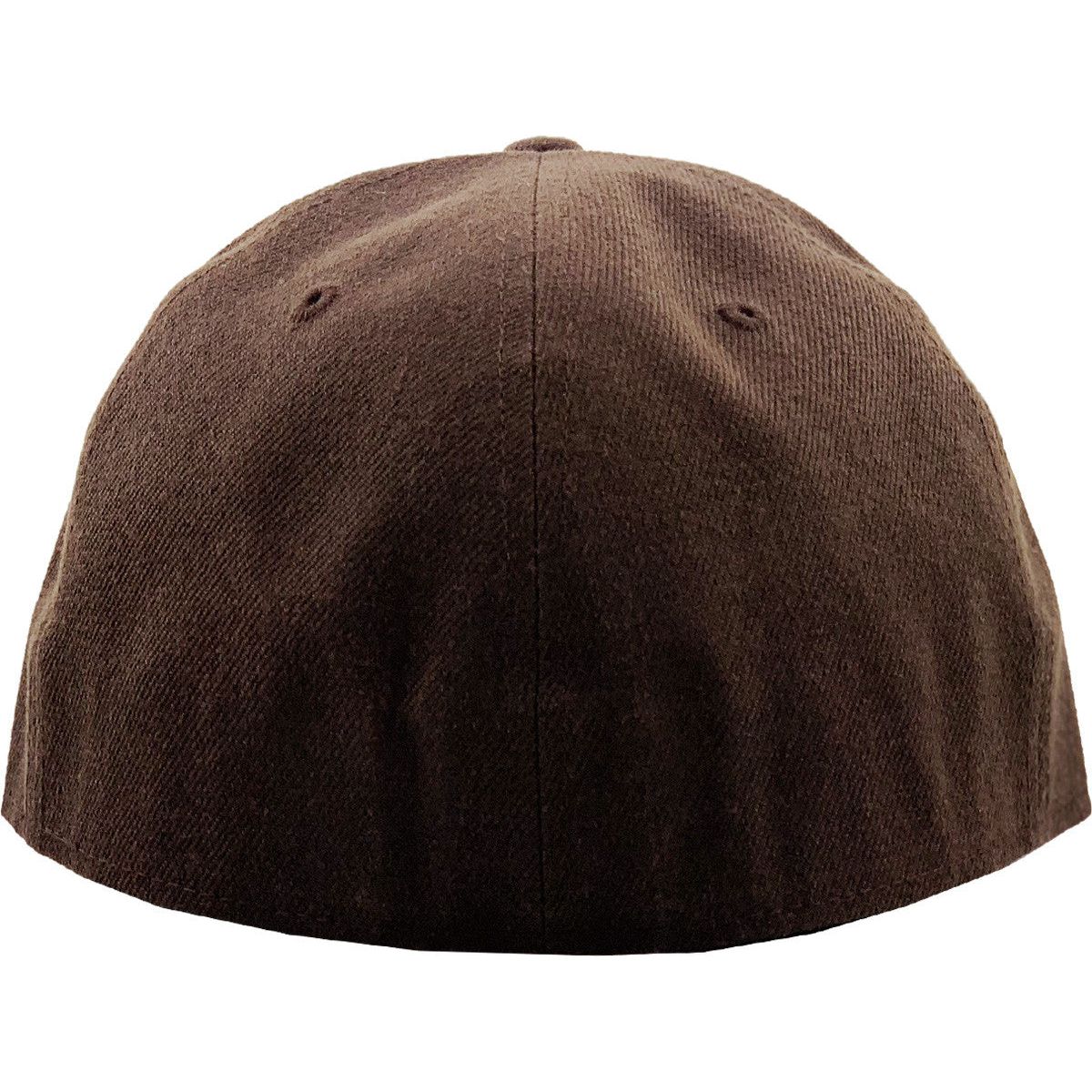 Brown - Structured and Fitted Baseball Cap back view