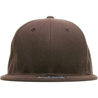 Brown - Structured and Fitted Baseball Cap front view