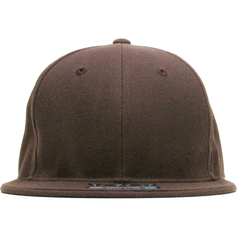 Brown - Structured and Fitted Baseball Cap front view