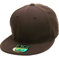 Brown - Structured and Fitted Baseball Cap front view