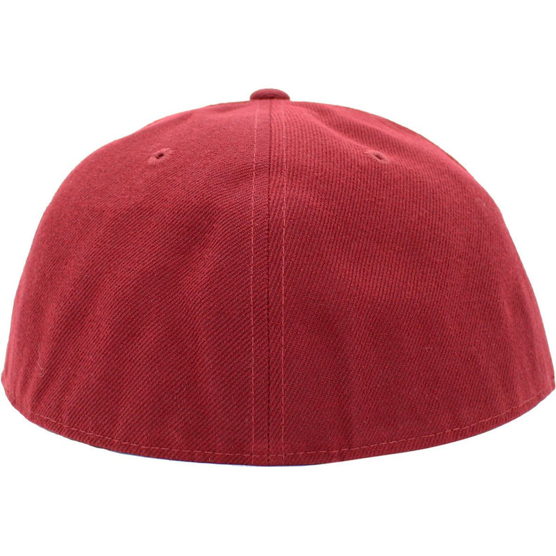 Burgundy - Structured and Fitted Baseball Cap back view