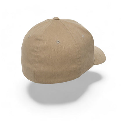Flexfit Washed 6377 Khaki back side