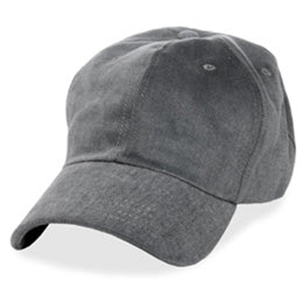 Gray Unstructured Baseball Hats for Large Heads fits Size 3XL