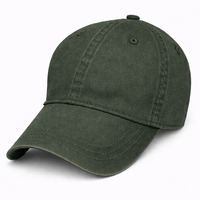 Green Weathered-Unstructured Baseball Cap - front 2