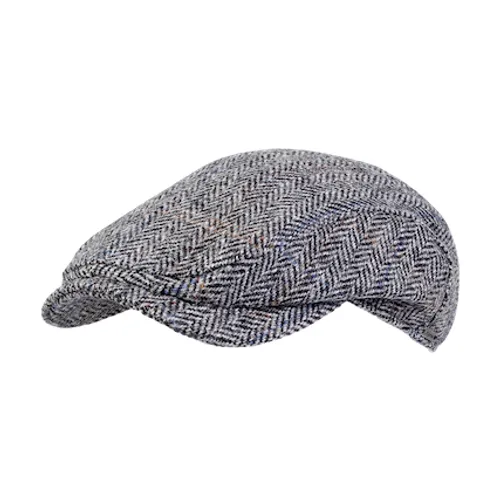 Harris Tweed Longshoreman Cap in Grey