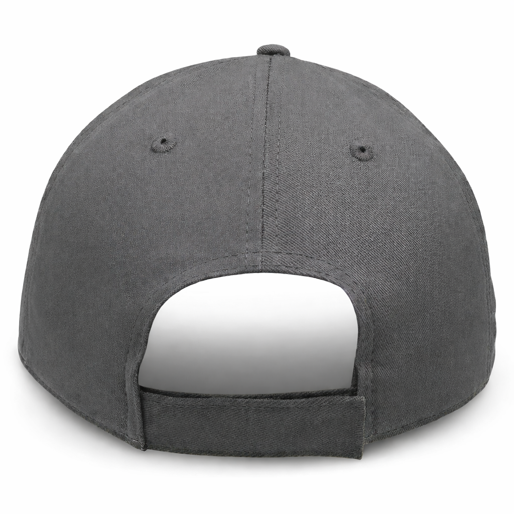 Grey - Structured Baseball Cap - back 1