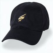 Black with Gold Tornado Logo Partial Coolnit - Unstructured Baseball Cap