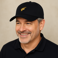 Hawkstrike Emblem Gold on Black Partial Coolnit - Unstructured