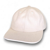 Ivory - Unstructured Baseball Cap top left view