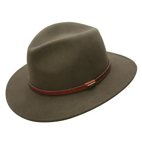 Jackeroo Australian Wool Crushable Hat - Loden