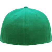 Kelly Green - Structured and Fitted Baseball Cap back view