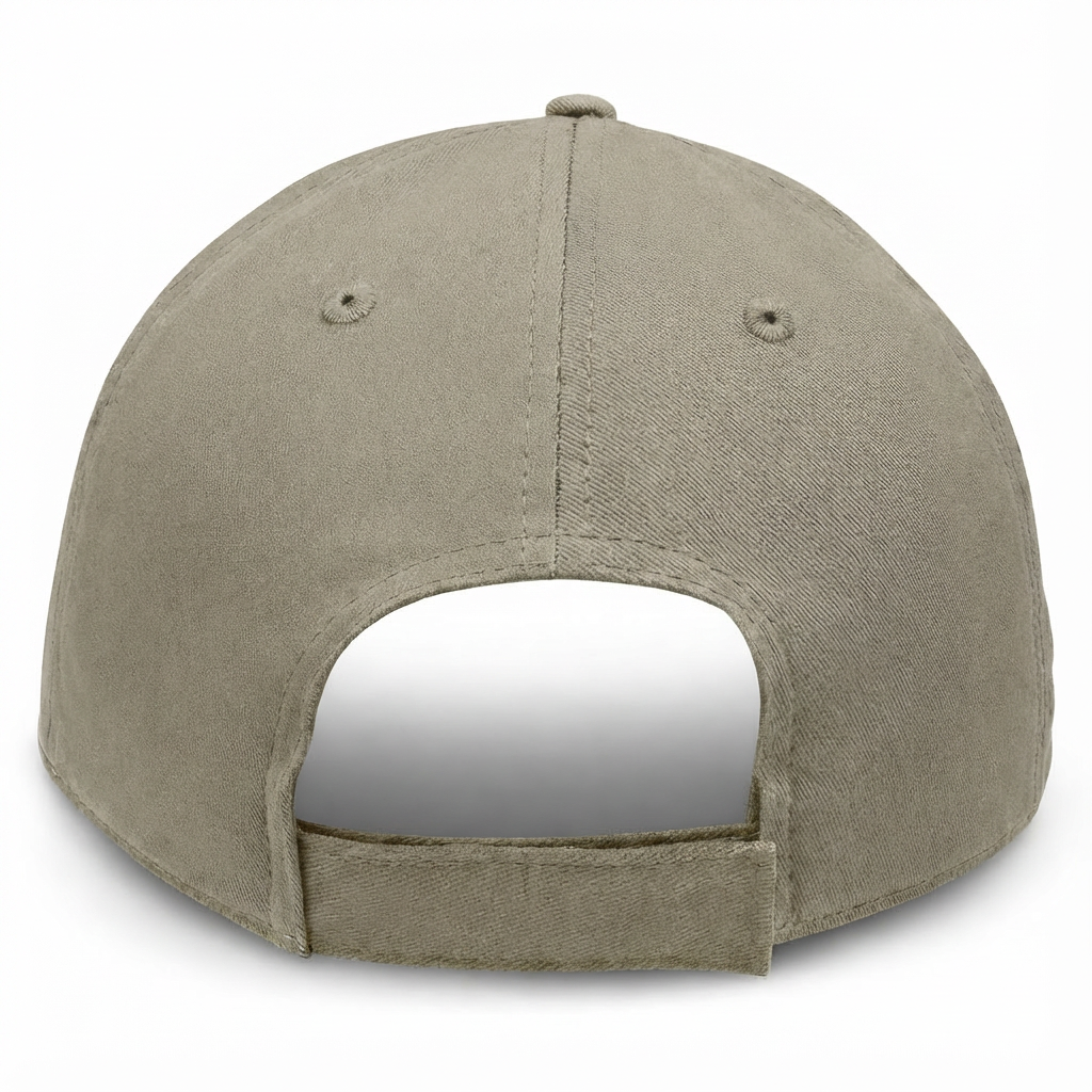 Khaki - Structured Baseball Cap - back 1