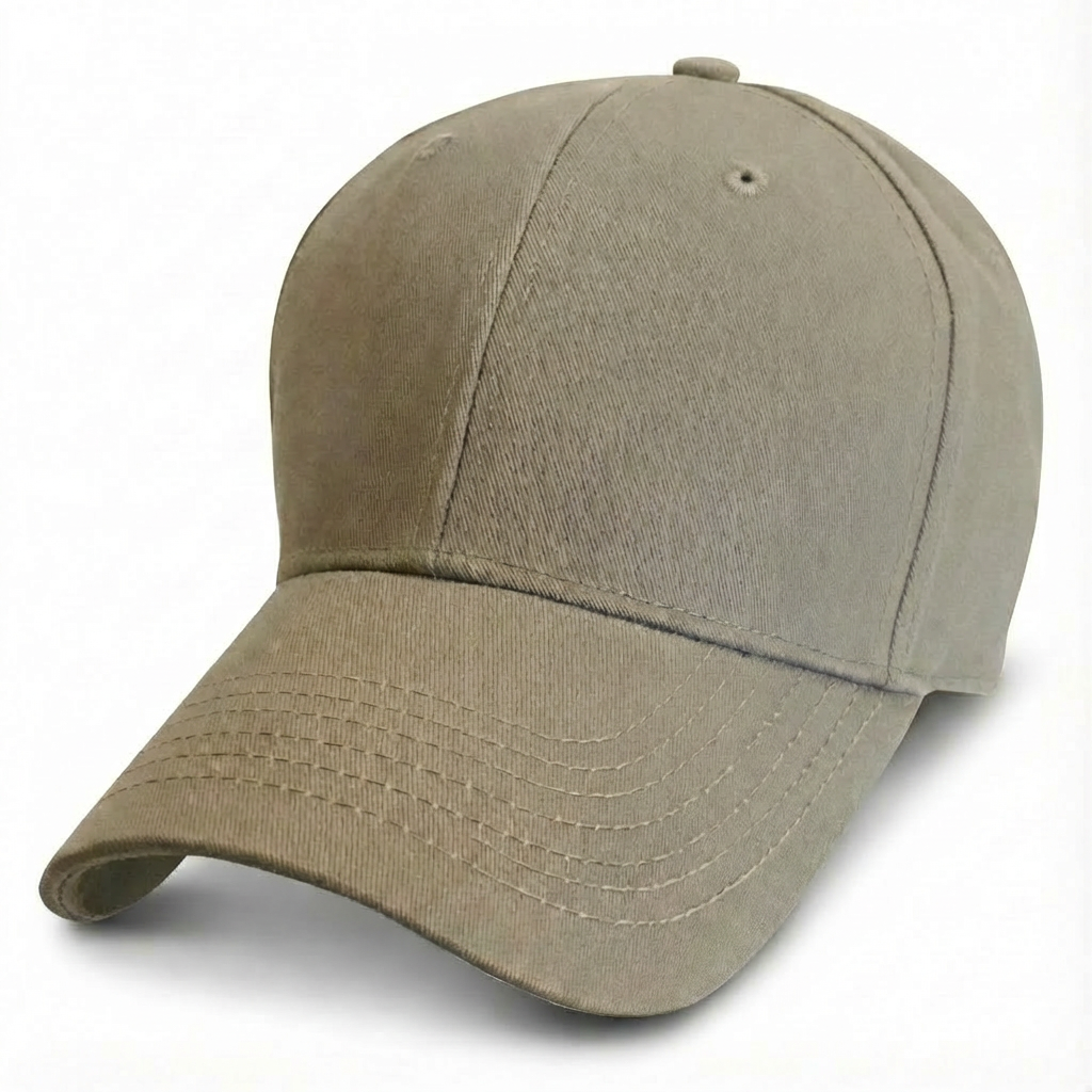 Khaki - Structured Baseball Cap - front 1