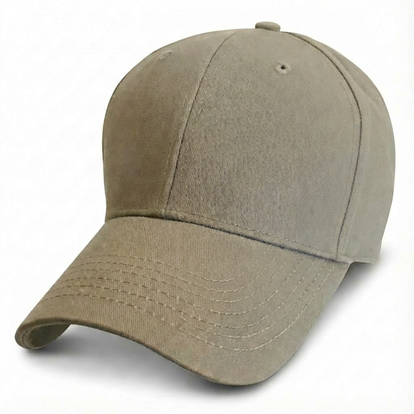 Khaki - Structured Baseball Cap - front 1
