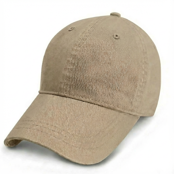 Khaki - Unstructured Baseball Cap - front 1