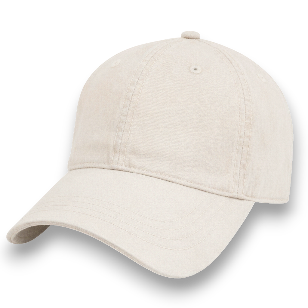 Khaki Light Weathered - Unstructured Baseball Cap - front 1