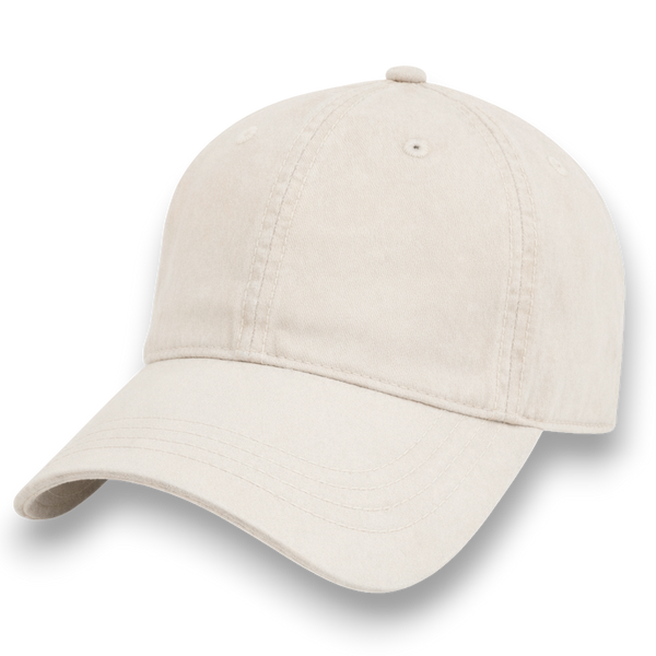 Khaki Light Weathered - Unstructured Baseball Cap - front 1
