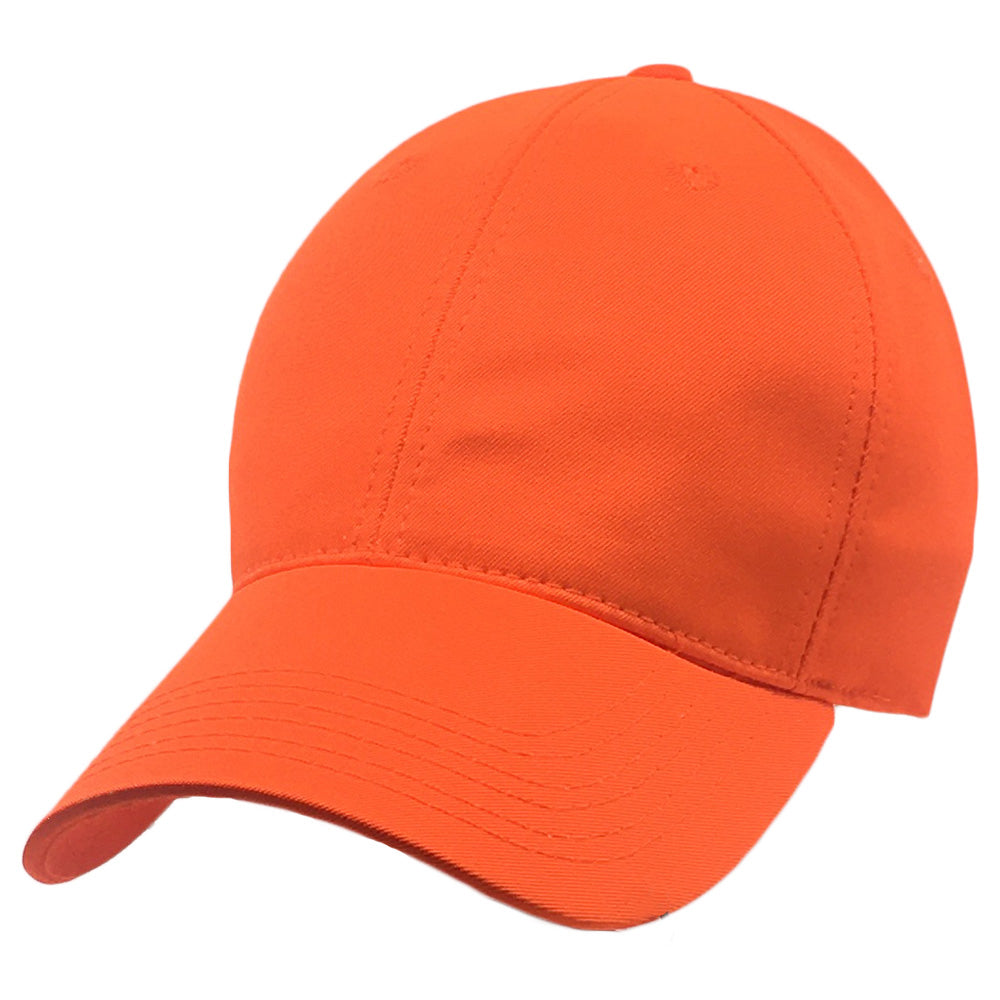 Vivid Blaze Orange - Structured Baseball Cap front view