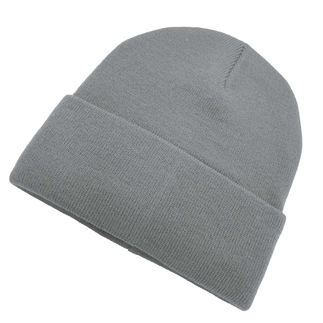 Panda Gray colored beanie designed to big heads, stretch acrylic, extra depth.