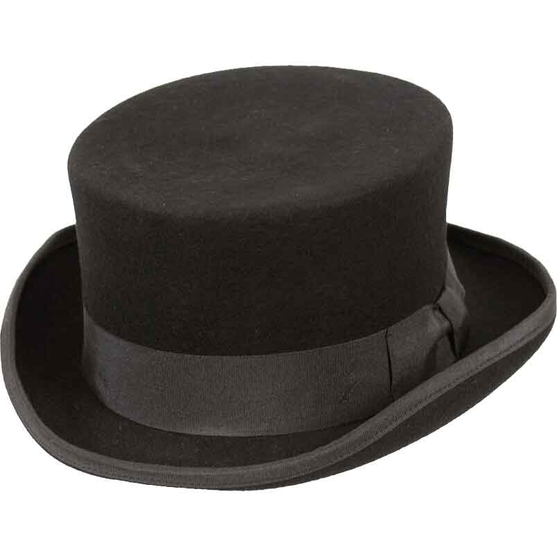 Low Rise Australian Wool Top Hat front view