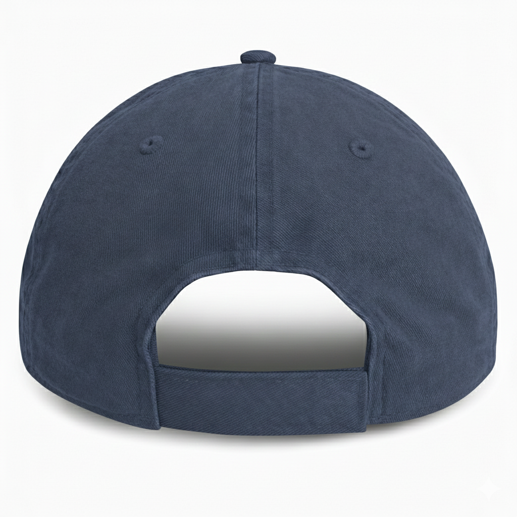 Navy Blue -Unstructured Baseball Cap KH - back 1