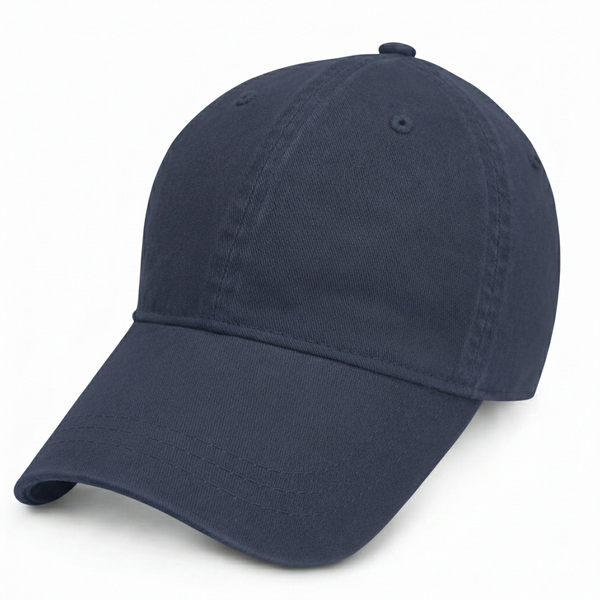 Navy Blue -Unstructured Baseball Cap KH - front 1