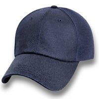 Navy Blue Partial Coolnit - Unstructured Baseball Cap KH - front 1