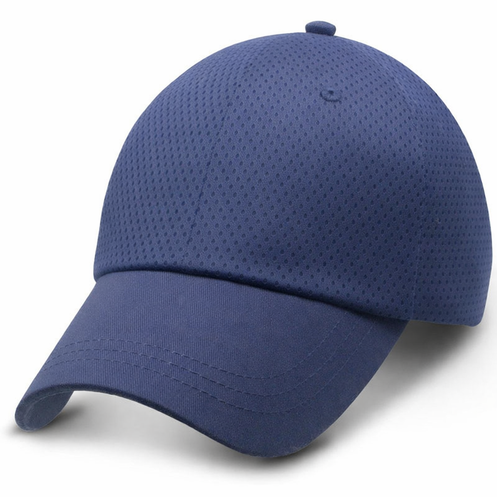 Navy Blue Wicking Soft Mesh - Unstructured Baseball Cap