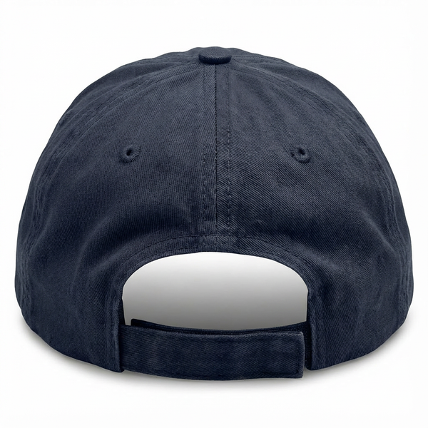 Navy Blue with Nautical Flags Logo - Unstructured Baseball Cap