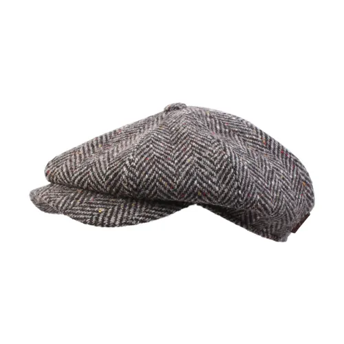 Newsboy Retro Cap in Dark Grey