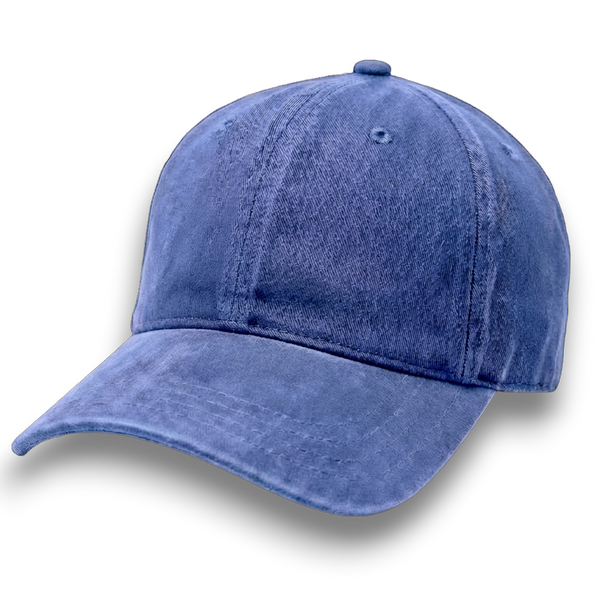 Ocean Blue Weathered - Unstructured Baseball Cap - front 1
