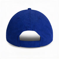 Royal Blue Unstructured Baseball Cap-back 1