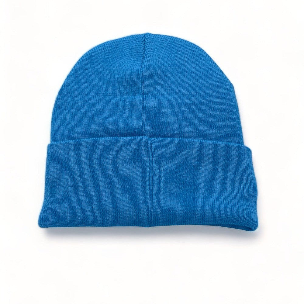 Unisex Blue Beanie Hat Unisex Warm Merino Heritage Blue Beanie main image 4
