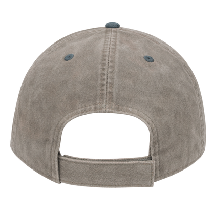 Stone with Blue Weathered - Unstructured Baseball Cap - back 1