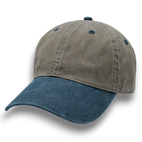 Stone with Blue Weathered - Unstructured Baseball Cap - front 1