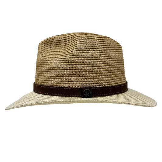 side view of the Superfecta Lightweight Hat - Beige Size 2XL for a comfortable fit