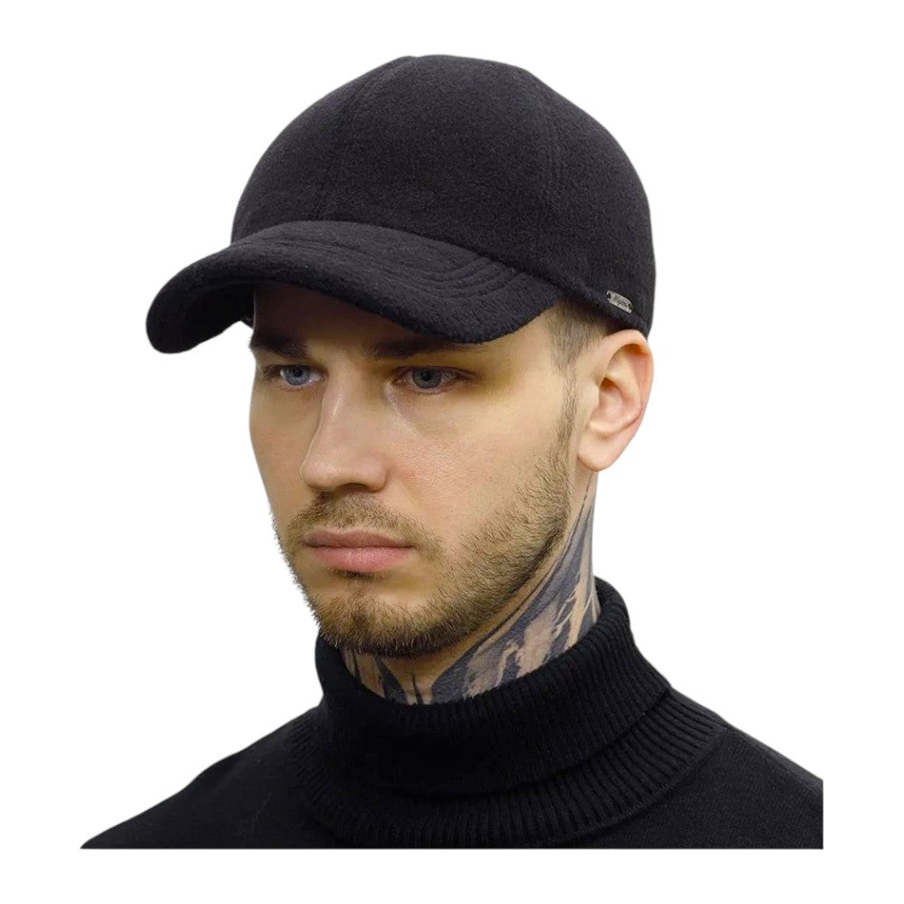 Ultra Fleece Black winter hats for big heads | Big Hat Store