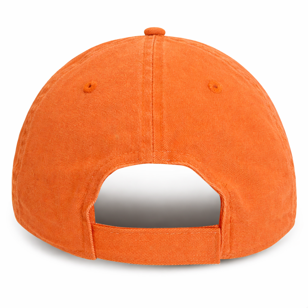 Vivid Blaza Orange baseball cap  back view