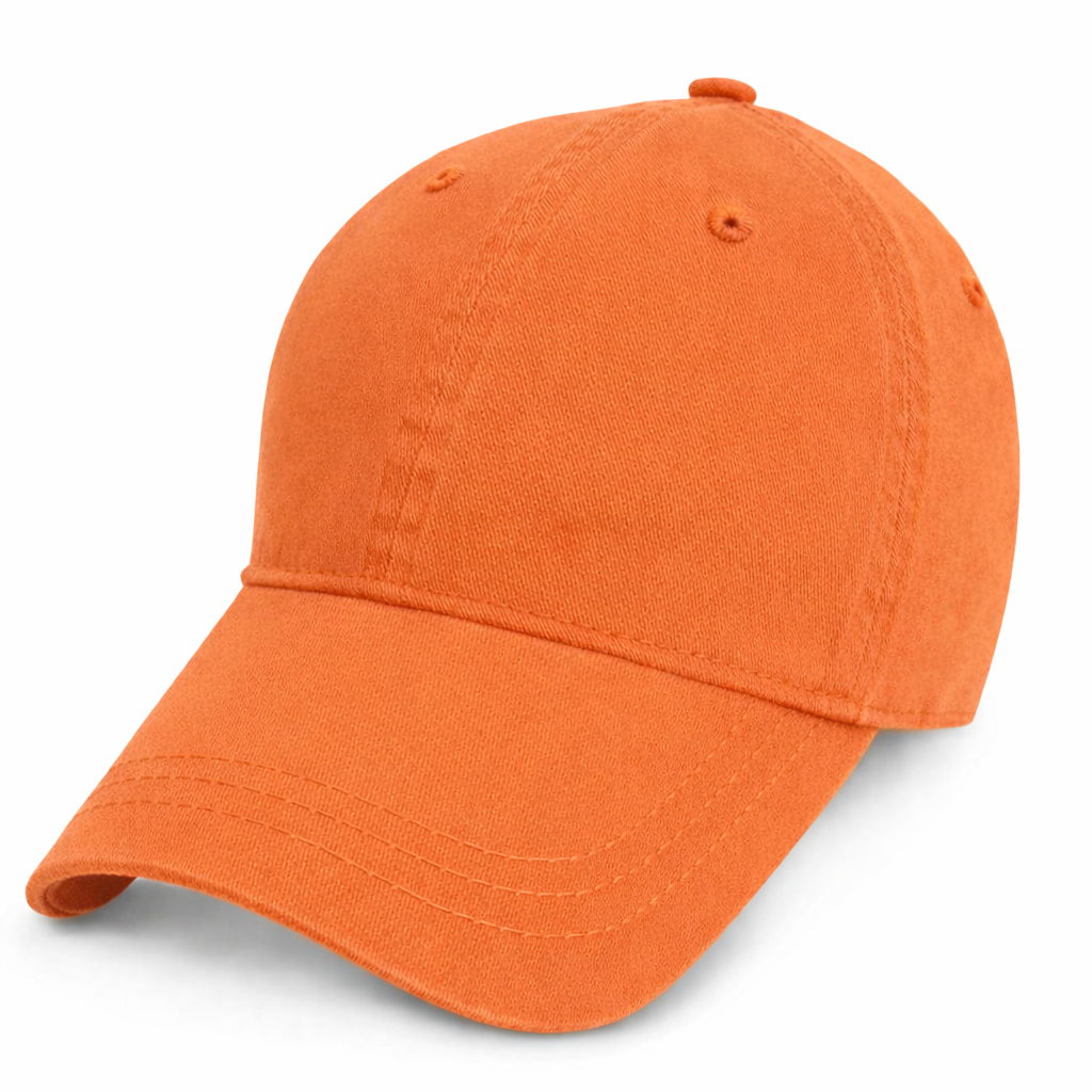 Vivid Blaza Orange baseball cap  front view