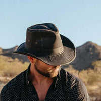 Weathered-Cotton-Outback-Hat-Model picture 1