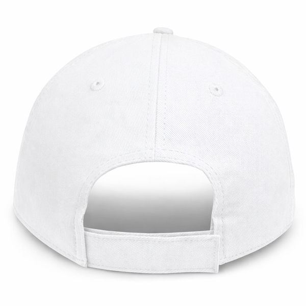 White - Structured Baseball Cap - back 1