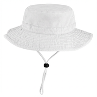 White Bucket Hat - front 1