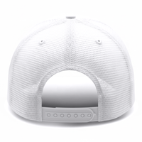 White Partial Coolnit - Unstructured Baseball Cap - back 1