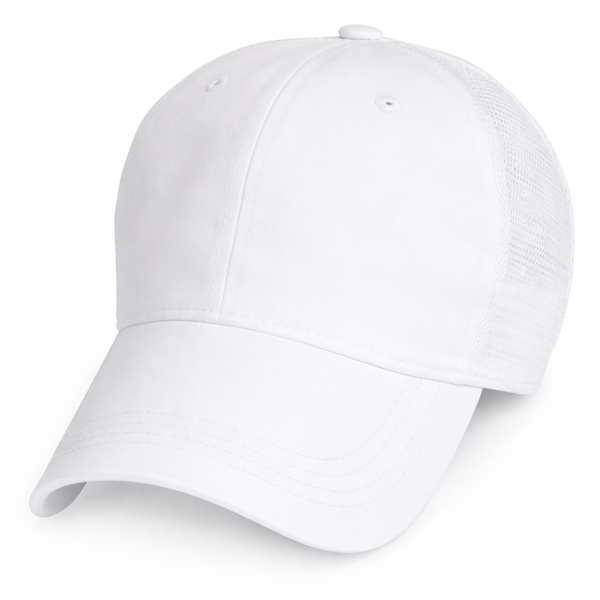 White Partial Coolnit - Unstructured Baseball Cap - front 1