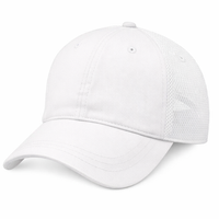 White Partial Soft Mesh - Unstructured Baseball Cap