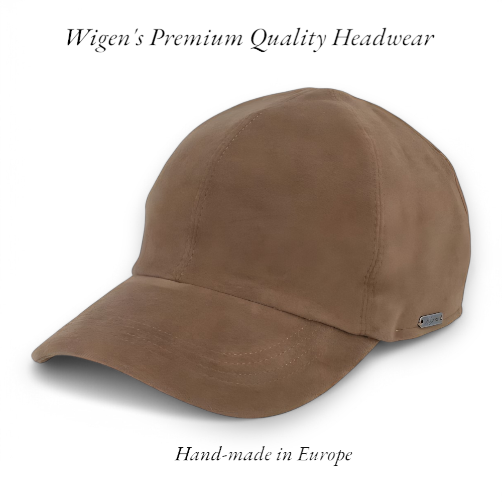 Wigens Classic Baseball Cap Chocolate Brown left front view