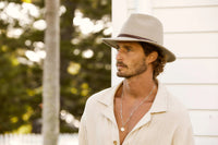 Jackeroo Australian Wool Crushable Hat - Black back view