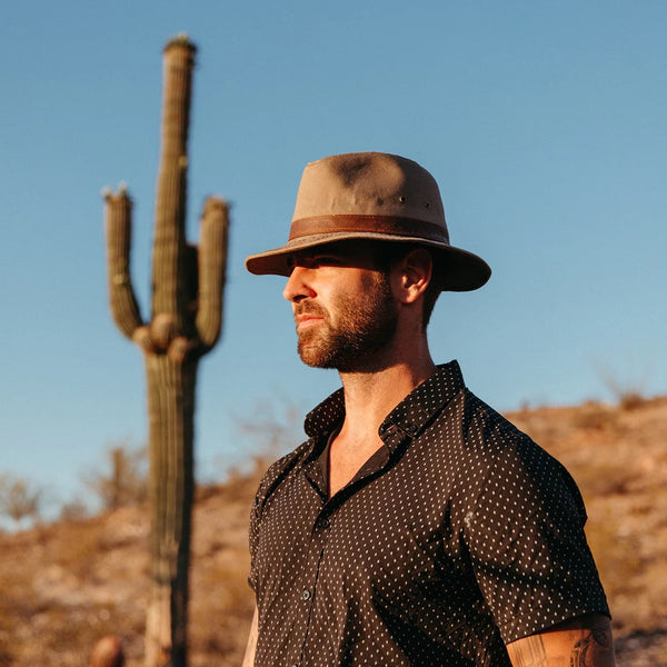 sportsman hiker khaki model photo