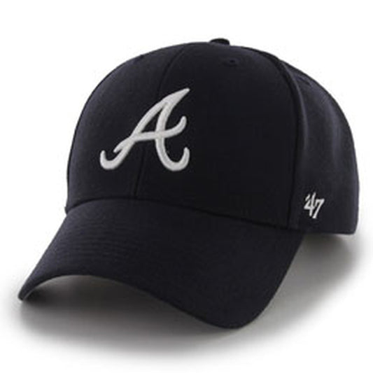 Atlanta Braves Embroidered MLB Structured Ball Caps for Big Heads fits Size 3XL